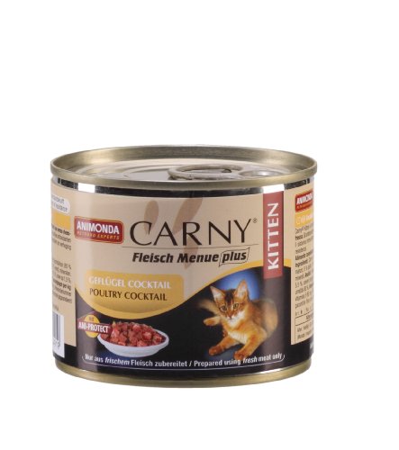 Preisvergleich Produktbild Animonda Carny 83491 Kitten Geflügel-Cocktail 12 x 200 g - Katzenfutter
