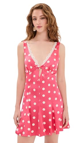 For Love & Lemons Womens Lillian Mini Dress Pink XS