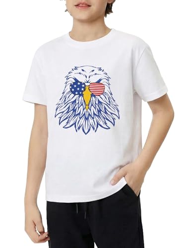 Image of Ainuno Boys Girls Shirts Funny Summer Short Sleeve Shirt Crewneck Graphic Tees