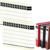 50 etiquetas para carpetas, un paquete, autoadhesivas, para la espalda, para carpeta blanca, etiquetas para la espalda, carpeta autoadhesiva (5,4 x 19)