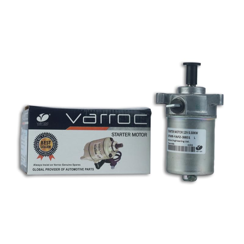 VARROC Starter Motor Yamha F Z V1 V2 V3 F ZS | Superior Starter Motor | Ideal for OEM Replacement | Durable Build | Resists Heat & Vibrations | Reduces Battery Stress