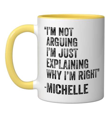 Taza de cerámica para cumpleaños 11 onzas Amarillo/Blanco miniatura 1