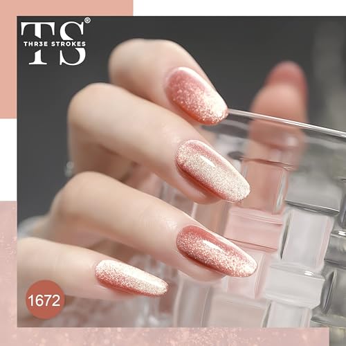Image of THR3E STROKES Gel Nail Polish Set Gel Polish Orange Hot Pink Blue Yellow Green Purple Vibrant Spring Summer Gel Polish 7ML (UV /LED LIGHT REQUIRED) (MILKYWAY76, 7.5ML)