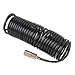 Spiral Air Hose 1/4 Inch ID 16.4ft, Coiled Compressed Air Hose with Quick Connector, Non Tangling Lightweight PE Copper Hose for Air Compressor and Pneumatic Tools (US Connector)