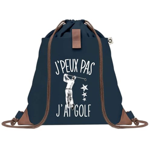 Sac à dos bleu J'peux pas golf en toile, sac de sport original