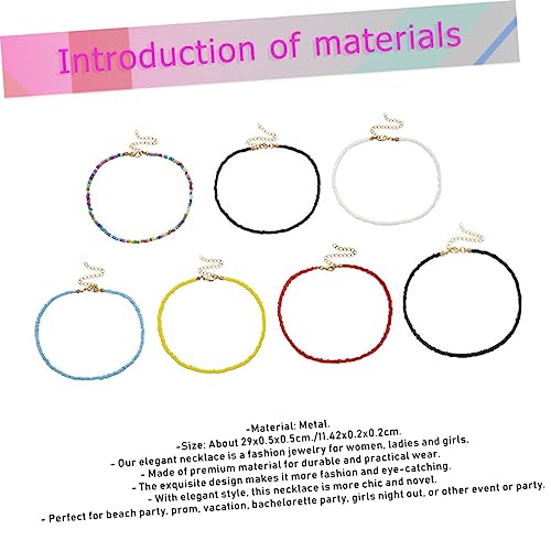 Collier de perles de graines boho HHRLCH pour éviter les bijoux lourds - 5