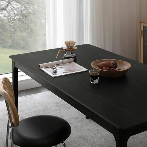 Image of TEKCOOL Peel and Stick Wallpaper Wood Contact Paper Wood Wallpaper Black Wood Grain Contact Paper Thicken Textured for Cabinets and Drawers Countertops Waterproof Self Adhesive Vinyl (45x300-1pc)'