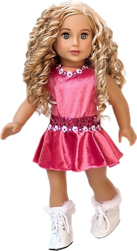 image for DreamWorld Collections - Ice Skating Girl - 4 Piece Ice Skating Outfit