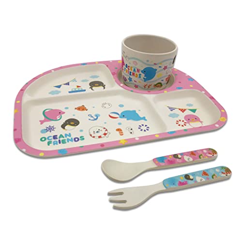 eco�ȐH�� �����`�v���[�g �M �q���H�� �y�� �V�R�f�� �d�؂� �c���p (4�_�Z�b�g �I�[�V�����t�����Y �s���N)