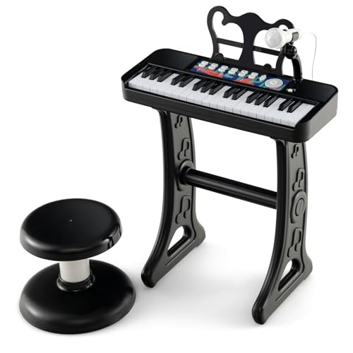 Piano électronique enfant 37 touches et clavier musical noir