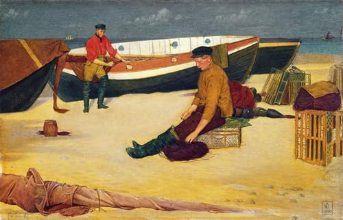 Toile murale abstraite Edward Southall : Impression de lignes épurées salon 60x90cm