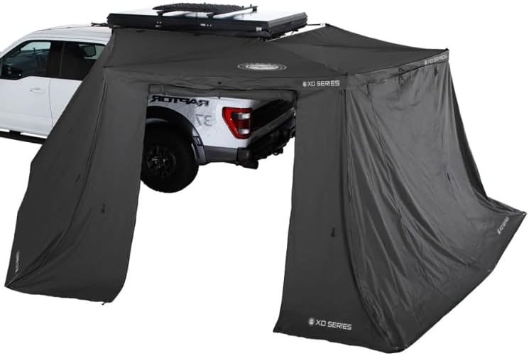 Overland Vehicle Systems XD Nomadic 270 LT Wall 1 Driver Side Awning – Blackout 320G Ripstop Poly Cotton Fabric, Weatherproof Side Panels, Easy Zip-On Installation, for Cars, Trucks and SUV's