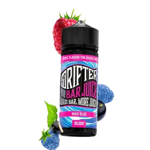 Drifter Shortfill E-Liquid 100ml – 0mg Nicotine Free Vape Juice – 18+ Only - 0mg (Blue)