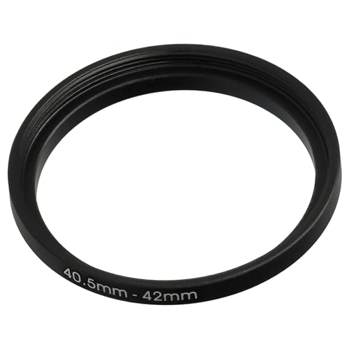 vhbw Anillo Adaptador Step Up de 40,5 mm a 42 mm para Objetivo de la cámara - Adaptador de Filtro, Metal, Negro