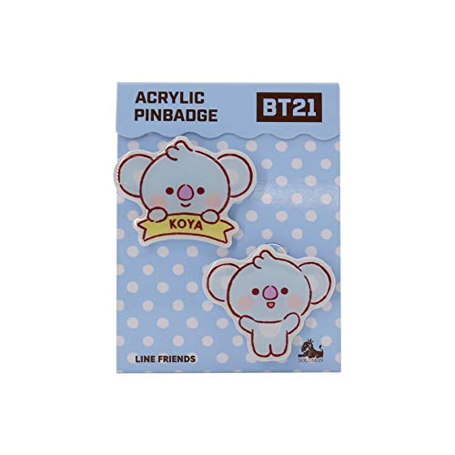 株式会社ソロモン商事 BT21 アクリルピンバッジ(KOYA) WAPB-BT21-KY