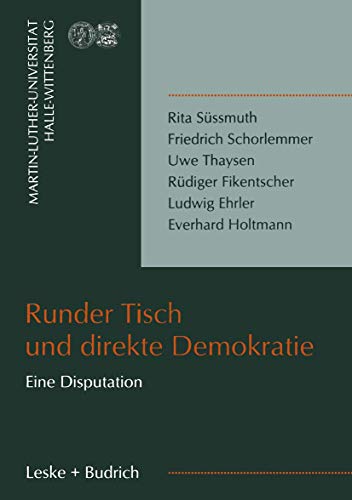 Preisvergleich Produktbild Runder Tisch und direkte Demokratie