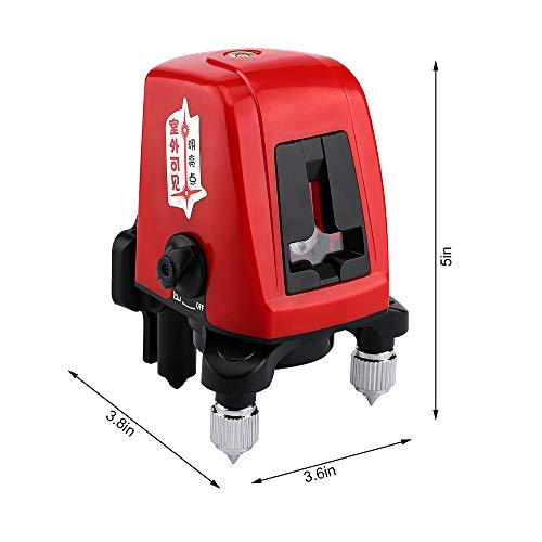 Andoer FC435 Mini Portátil 360 Graus Autonivelante Laser Linha 2 Linha 1 Ponto Horizonatal Linha Ver
