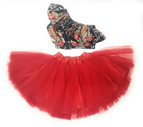 Image of TILISM Girls' Knee Length Dress | Red | $P