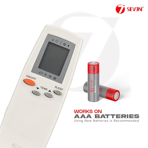 Image of 7SEVEN Compatible with Carrier AC Remote Control RFL-0601EHL | RFL-0301 Model 91 Suitable for Split & Window 1 1.5 2 Ton AC Remote - Match Remote Keys Exactly to Replicate Genuine Remote Function