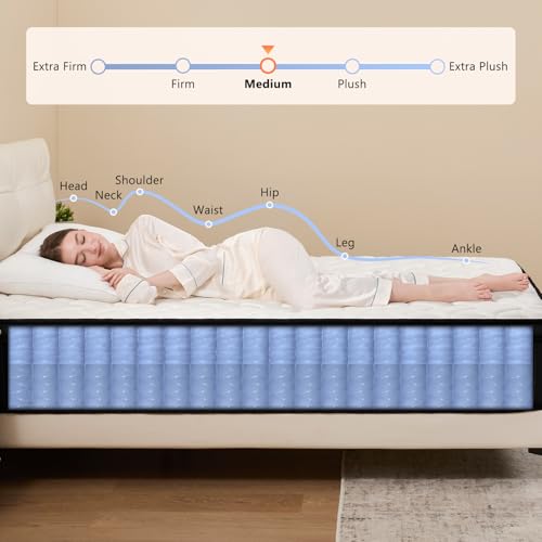 Moccona Queen Mattress 12 Inch Hybrid Mattress Queen With Memory Foam thumb #2