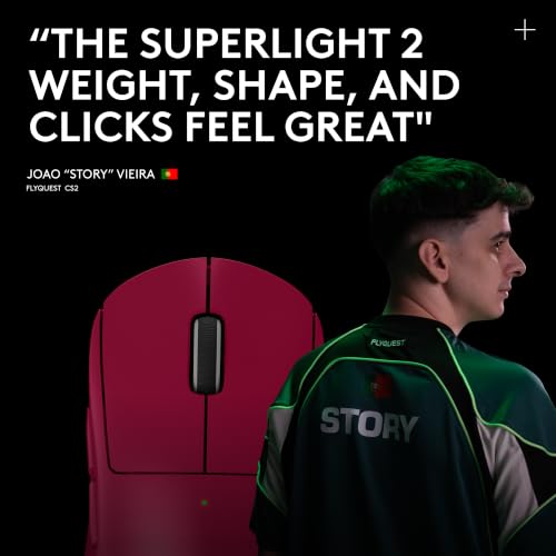 Image of Logitech G PRO X Superlight 2 Wireless Gaming Mouse, 60g Pro-Grade with 5 Programmable Buttons, 44k DPI Sensor, 8kHz Report Rate, USB-C Charging for PC /Mac - Magenta
