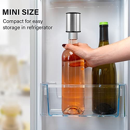 Wine Stopper, [𝐊𝐞𝐞𝐩𝐢𝐧𝐠 𝐅𝐫𝐞𝐬𝐡] Vakoo Vacuum Leakproof Wine Bottle Stopper, Reusable Wine Sealer, Wine Corks Keeps Fresh, Gifts For Wine Lovers For Christmas Anniversary #TOP6