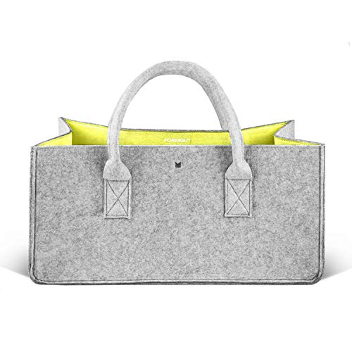 FORMGUT® - Bolsa de fieltro para la compra, color gris claro neón Cover