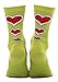 Dr. Seuss The Grinch Costume Crew Socks for Adults and Teens Standard