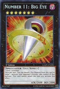 「遊戯王」No.11 ビッグ・アイ 英語 レリーフ 遊戯王 No.11 ビッグ・アイ 英語版 GAOV シークレット - メルカリ