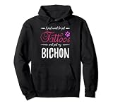 Tatouage bichon pour amoureux des chiens - Idée cadeau amusante pour maman Sweat à Capuche