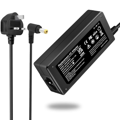 65W Laptop Charger Adapter for Toshiba Satellite C55 C55D C655 C850 C50 L755 C855 L655 L745 P50 C855D C55D S55;Toshiba Portege Z30 Z930 Z830;Satellite Radius 11 14 15 Power Supply Cord