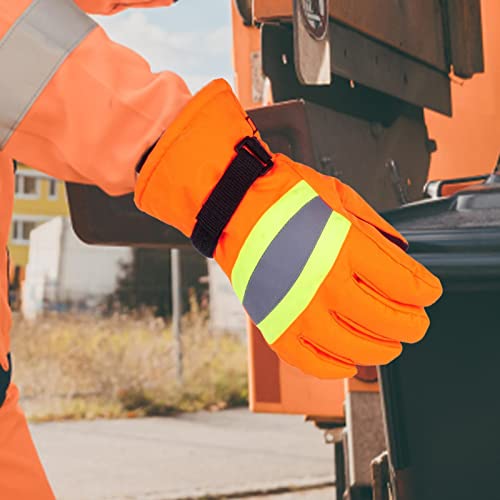trabalho inverno para homens - Trabalho Refletivas para Serviços Pesados com Grip | segurança antivi