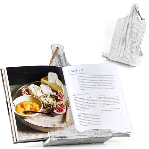 Cuffup CB-WHITE XLJ Cookbook Stand Cookbook Holder cover