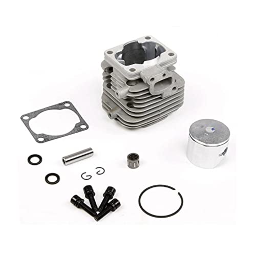 KingVal Replacement 30.5CC Cylinder Piston 4 Bolt Engine Metal Kit Compatible with 1/5 Scale HPI KM...