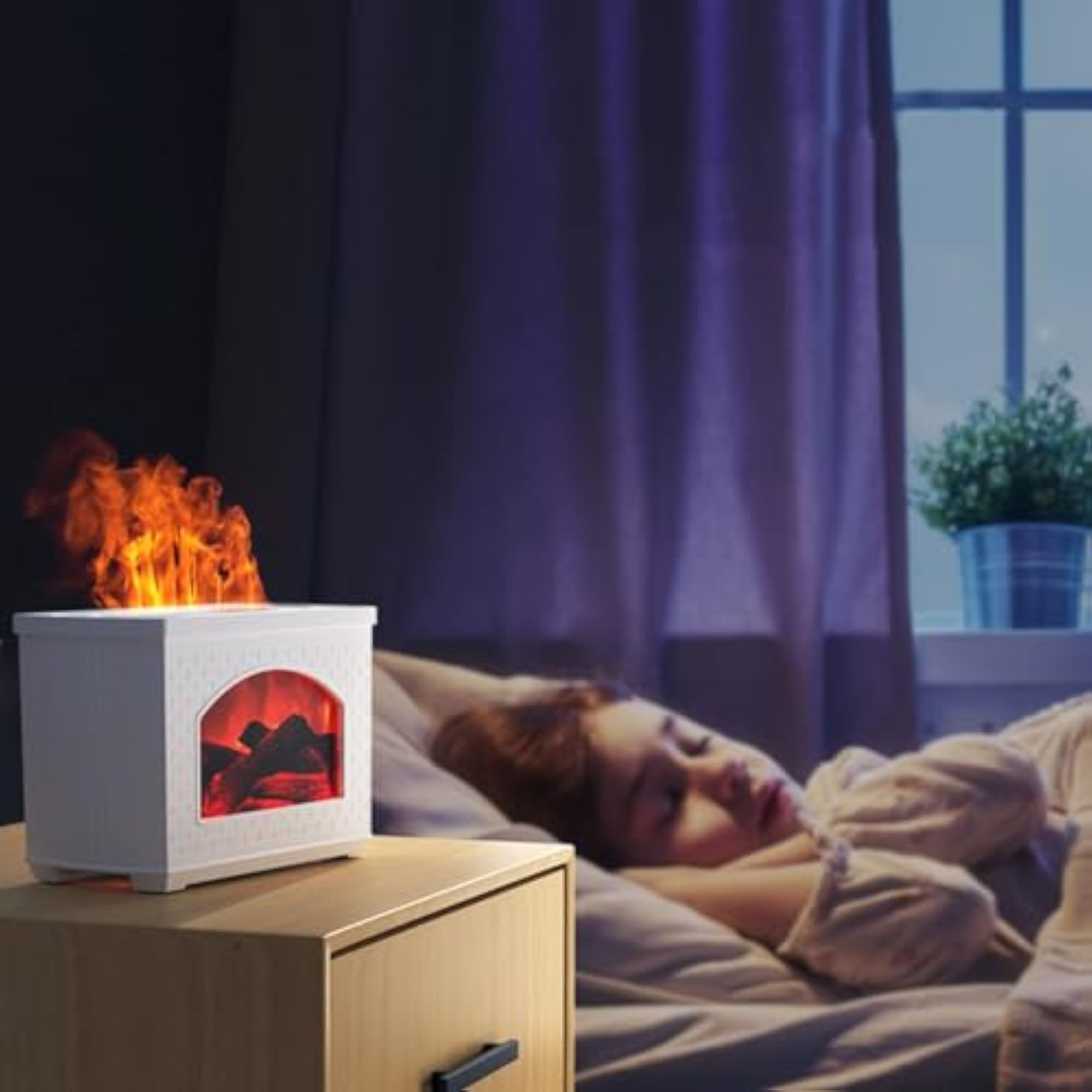 Flame Aromatherapy Diffuser & Humidifier for Large Rooms