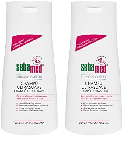 Sebamed Champú Ultrasuave 400ml - Champú con fórmula de cuidado capilar extra-suave para cuero cabelludo sensible y cabello normal a seco (Paquete de 2)