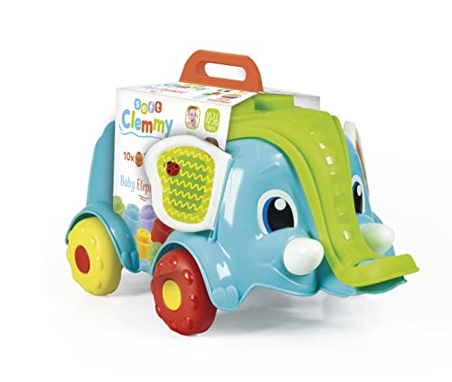 Clementoni 17697 Soft Clemmy Chariot Éléphant Premières Briques Jouet Briques De Construction Bloc Souple Bébé Jouet D'Éveil Bébé Jouet Jeu Premier Âge Fabriqué en Italie - vue 4