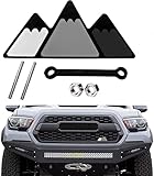 Tri-Color Grille Badge Logo Decoration Emblem for car Truck Label Tacoma 4Runner Tundra Rav4...
