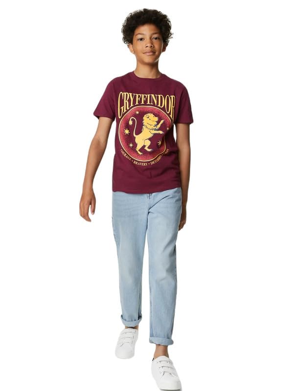 Image of Marks & Spencer Boy Cotton Solid Regular Fit T-Shirt