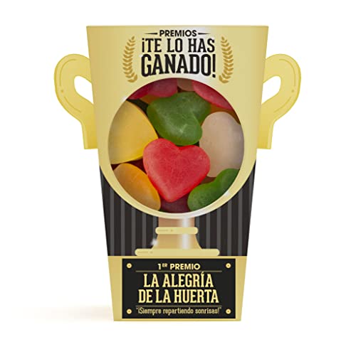 Designer Souvenirs - Regalo Día del Padre Pack de Chuches Para Sorprender a Familiares Amigos o Pareja | Premio a La Alegría de la Huerta | Besitos de Gominola | Detalle Original Cover