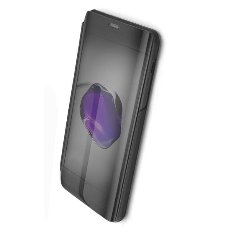 Genérico Funda Compatible con XIAOMI REDMI 7A Clear View Soporte Tapa translúcida - Morado