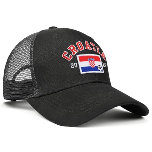 Image of Adjustable State Flag Trucker Hat Mesh Baseball Cap with Embroidered Patch for Men Women