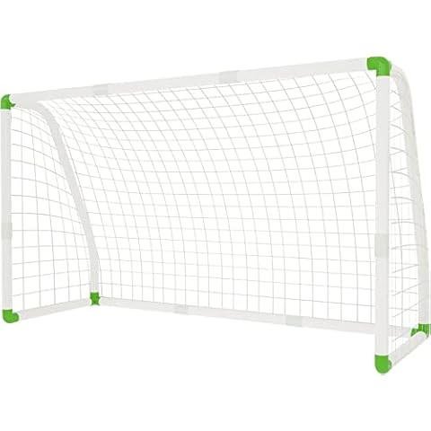 Aufun Kinder Fußballtor 2.45m x 1.55 m Garten Fussballtor Trainings Fußballnetz Perfektes Tor bei jedem Wetter Cover