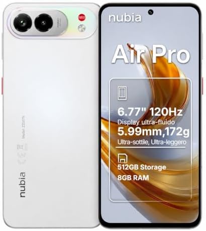 Nubia Air Pro Smartphone 5G ultrasottile