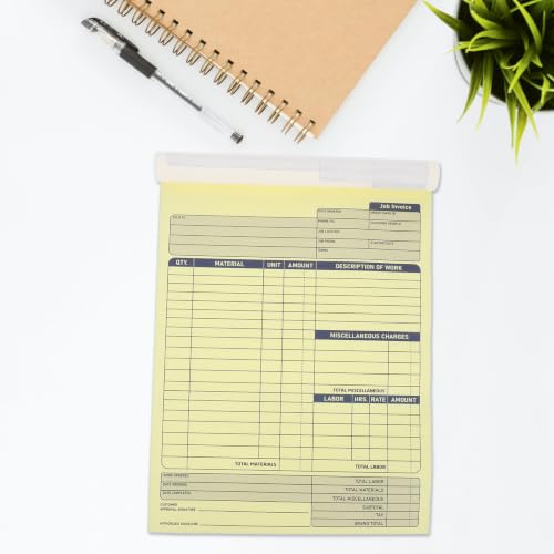Papel de 2 Partes Formularios de Facturas sin Carbono para Registros Precisos 7