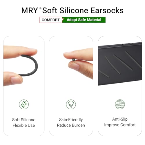 Almohadillas para gafas de repuesto gris y negro 4