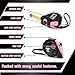 Bullseye Tape Measure 12 Foot | Pink | Small, Retractable Measuring Tape with Pause Buttons | Easy-to-Read Standard and Metric Measurements for Adults and Kids | Inches and Centimeters