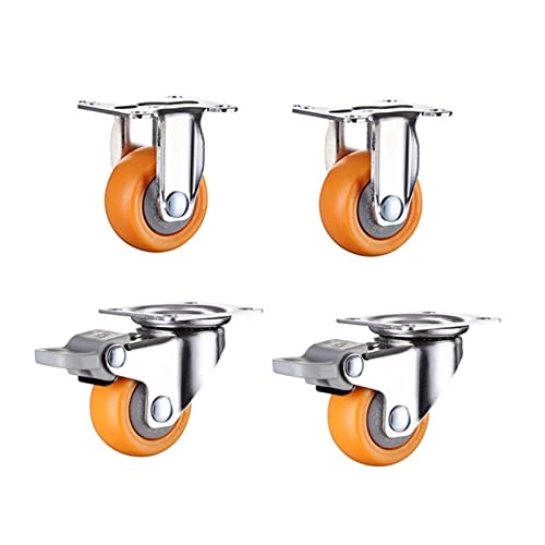 Roulettes industrielles 60kg robustes avec freins pour protéger les sols