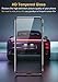 QUIETIP Case Compatible with Huawei Pura 80 Pro/Pura 80 Pro+ Plus,Magnetic Body Metal Frame Double Sided Clear Tempered Glass Cover,Black