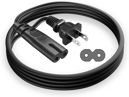 Image of 10Ft AC Power Cord Cable for Xbox One S /X, Xbox Series X /S Power Supply Cable Replacement, Black